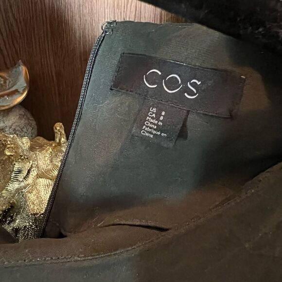 COS OLIVE GREEN DRESS - Picture 4 of 5